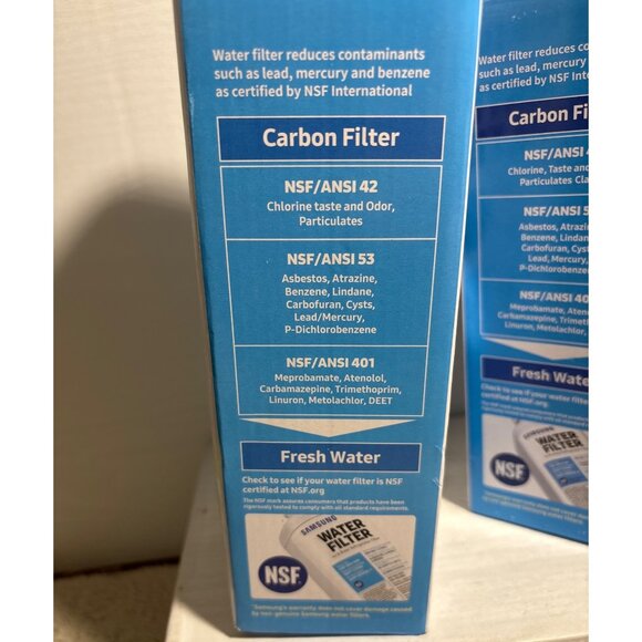 2-Pack Samsung HAF-QIN/EXP Ice Water Refrigerator Filter DA97-17376B OEM Genuine - Picture 4 of 6